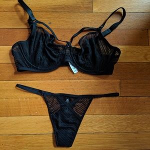 Bra and Panty Lingerie Set NWT